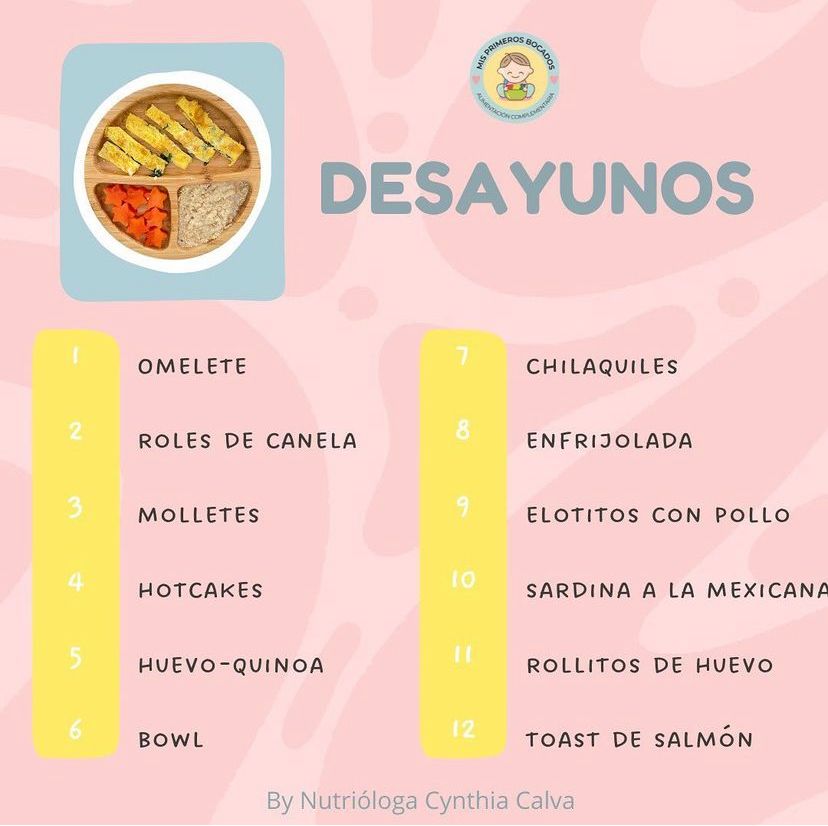 Recetario Infantil mis primeros bocados