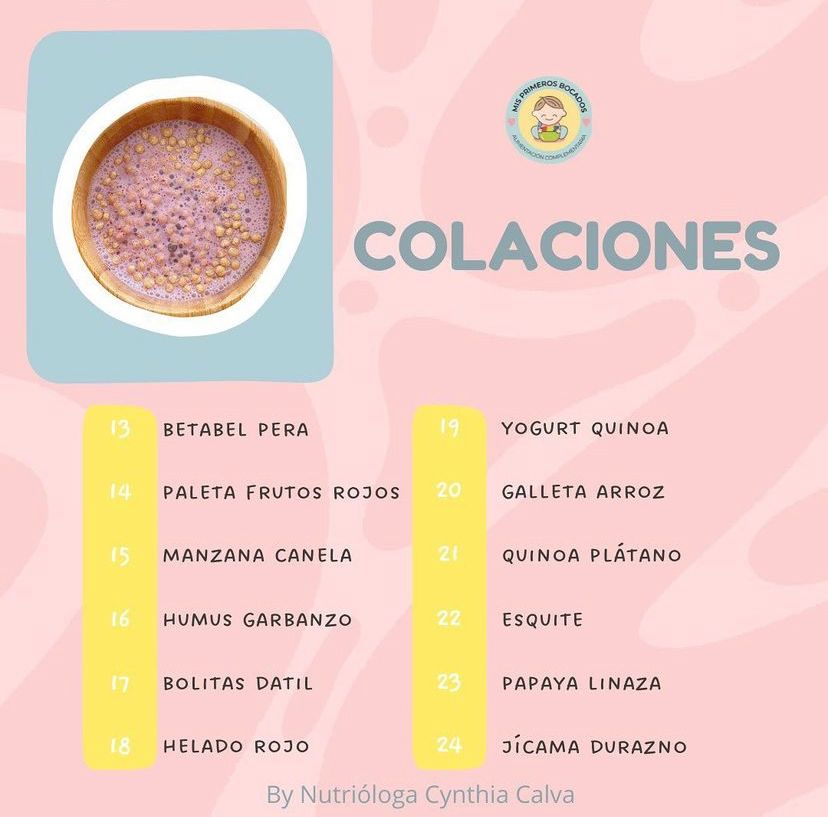 Recetario Infantil mis primeros bocados