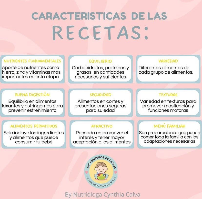 Recetario Infantil mis primeros bocados