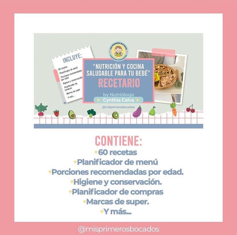 Recetario Infantil mis primeros bocados