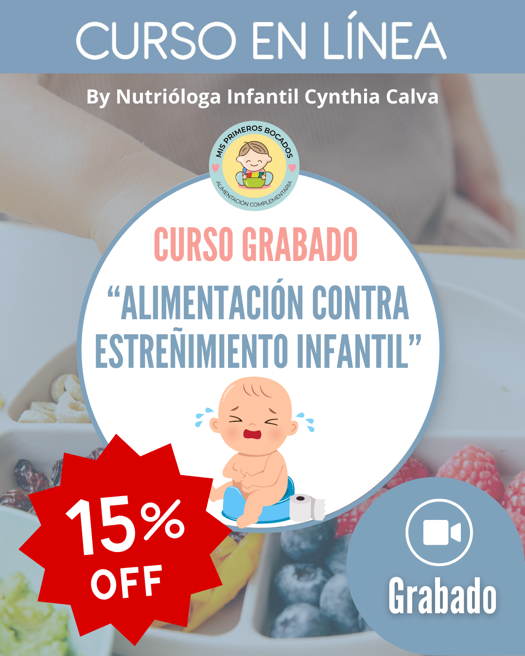 Curso Alimentación contra estreñimiento infantil