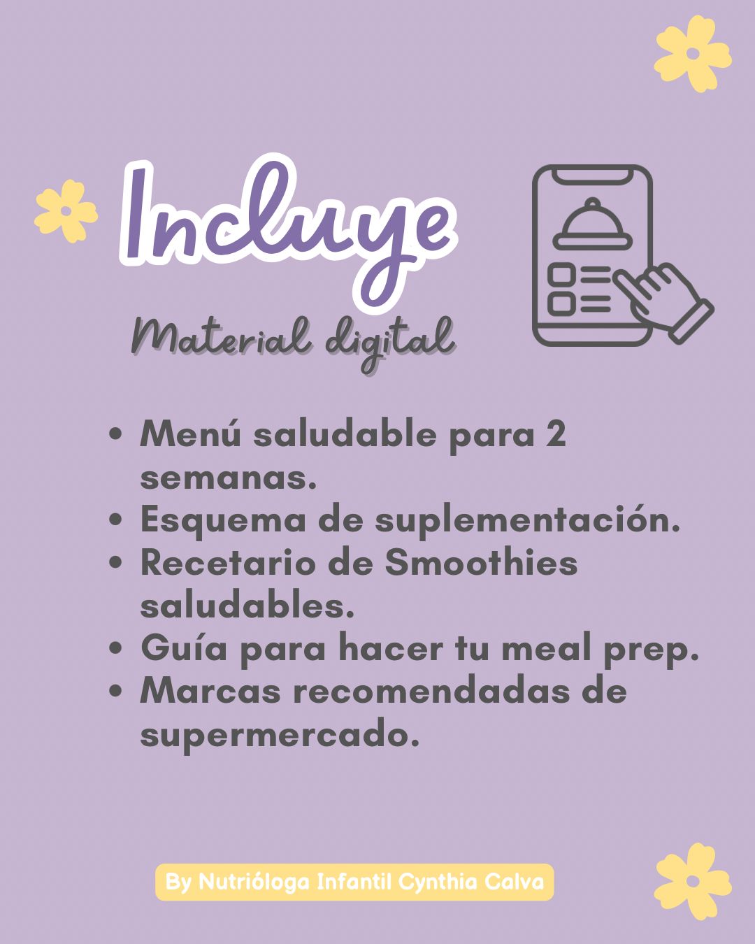Menu Mamá en Equilibrio