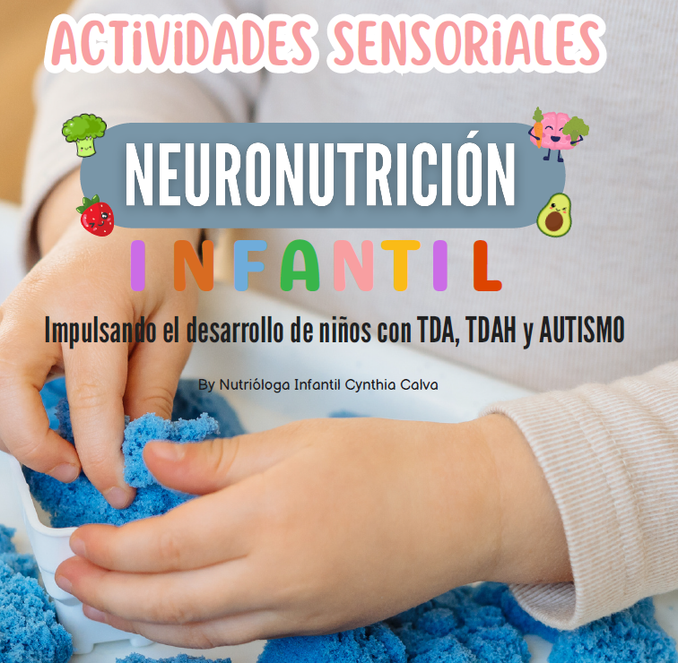 RECETARIO + MENÚ + E-BOOK SENSORIAL AUTISMO, TDA, TDAH