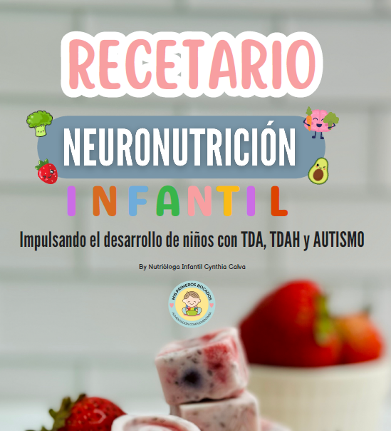 RECETARIO + MENÚ + E-BOOK SENSORIAL AUTISMO, TDA, TDAH