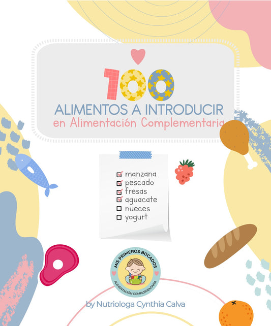 Lista 100 alimentos a introducir