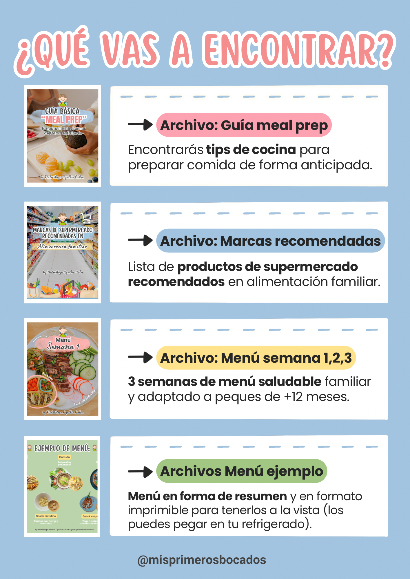 Menu familiar: Bocados Saludables en Familia