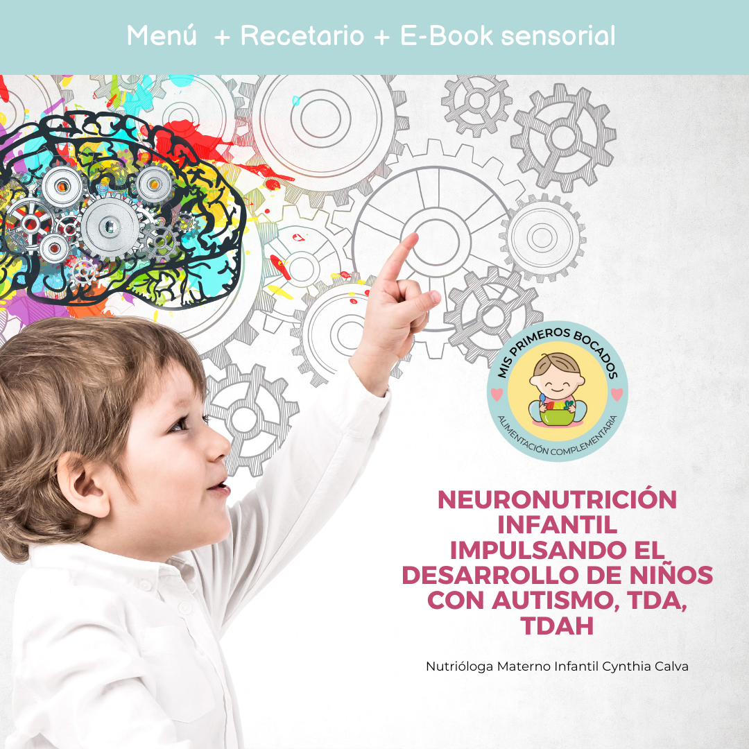 RECETARIO + MENÚ + E-BOOK SENSORIAL AUTISMO, TDA, TDAH