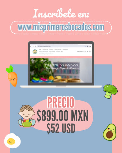 Curso en línea: Cómo iniciar Alimentación Complementaria RENOVADO ¡EN VIVO! AGOSTO
