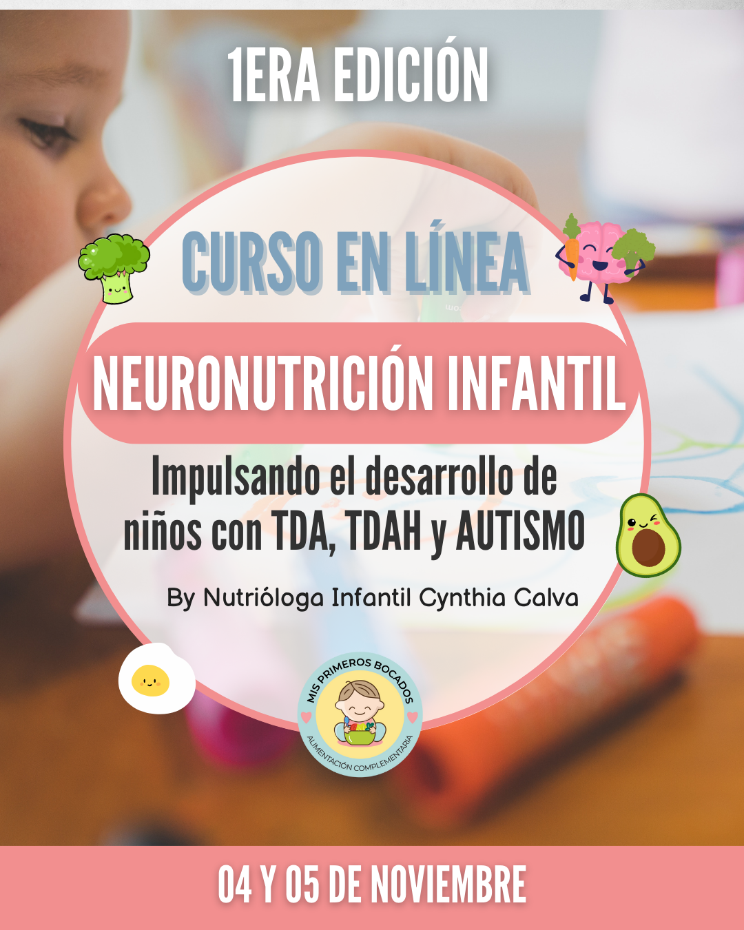 Curso Neuronutrición para niños con TDA, TDAH, AUTISMO