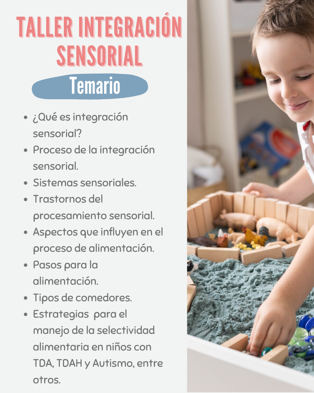 Curso Neuronutrición para niños con TDA, TDAH, AUTISMO