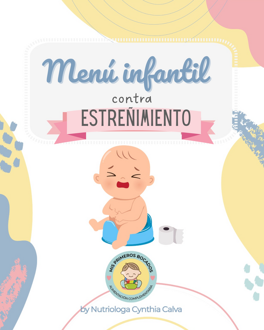 Menú Alimentación contra estreñimiento infantil