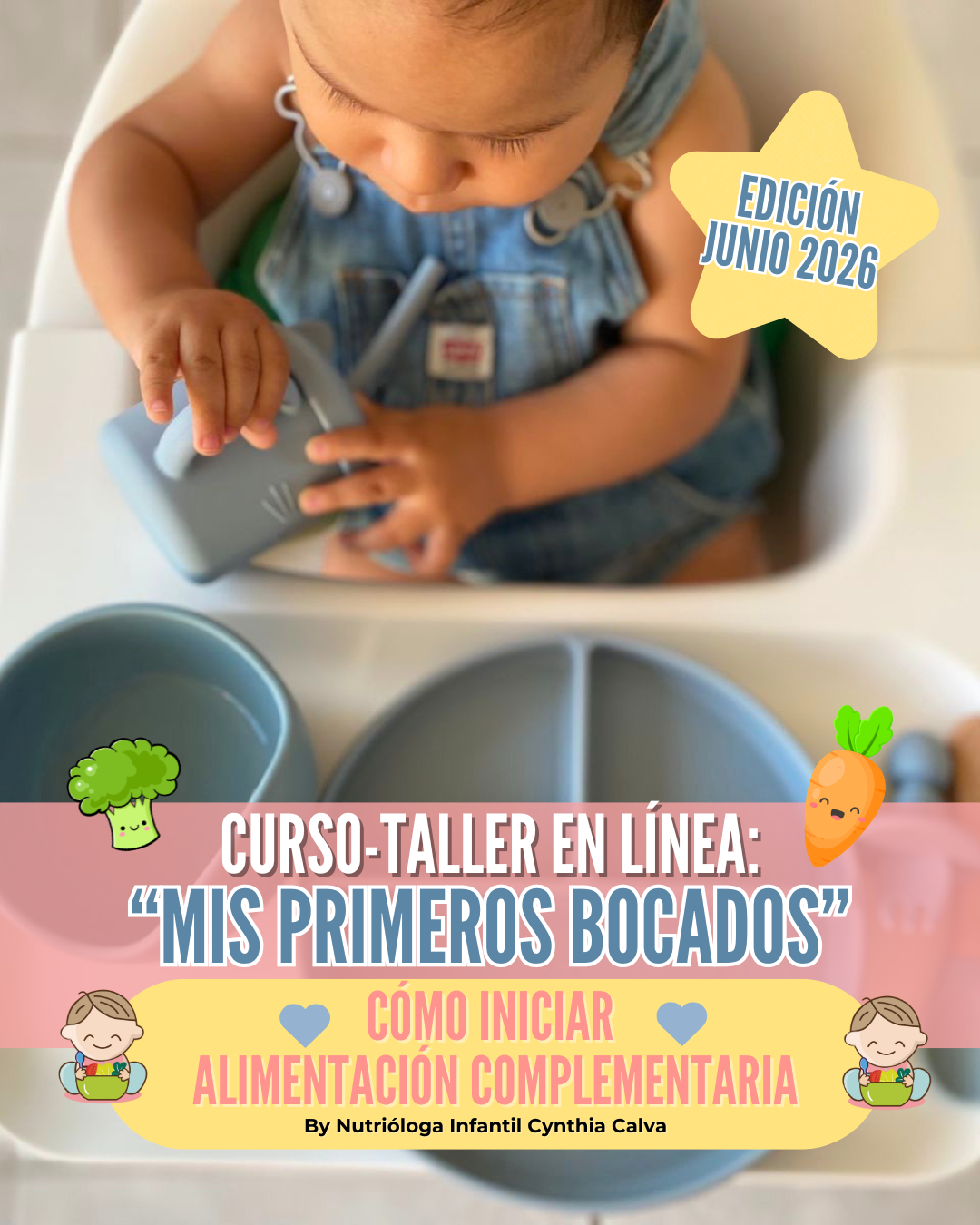 Curso en línea: Cómo iniciar Alimentación Complementaria RENOVADO ¡EN VIVO! JUNIO